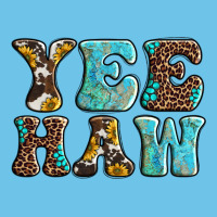 Western Sunflowers Turquoise Leopard Yee Haw Premium Sweatshirt | Teevron