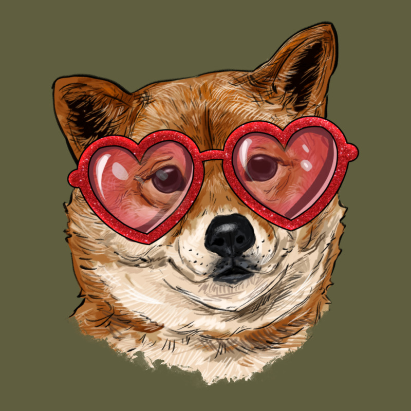 Shiba Inu With Love Glasses Vintage Tee by RanaPortraitStore | Teevron