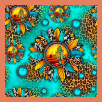 Western Sunset Sunflowers Seamless Pattern Classic Tee | Teevron