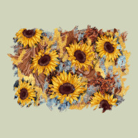Sunflower Glitter Leather Background Heavyweight Hoodie | Teevron