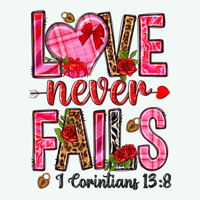 Love Never Fails I Corintians 13 8 Premium Hoodie by NancyCooperArtShop | Teevron