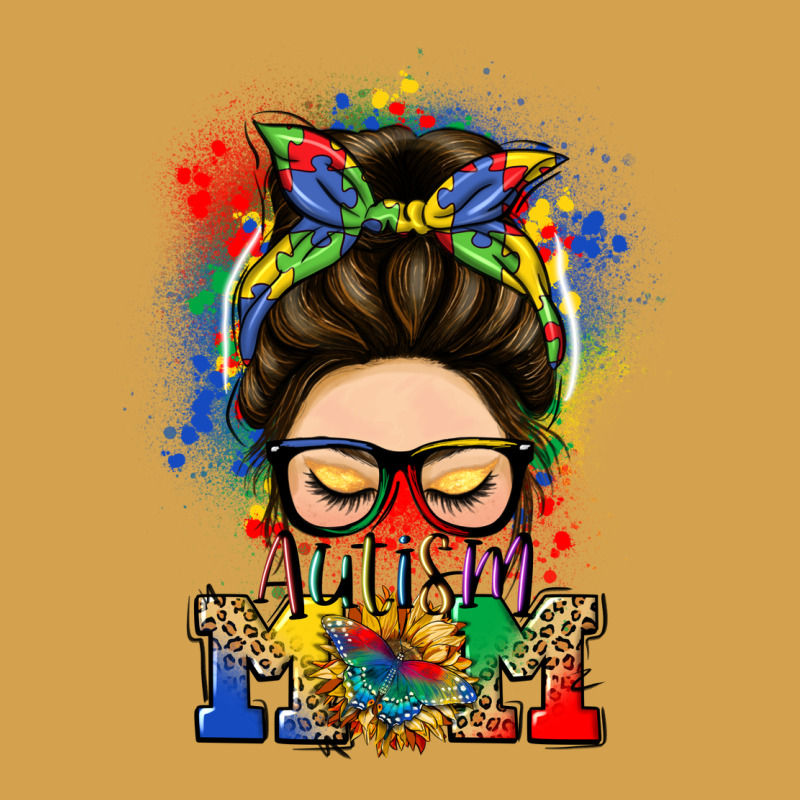 Autism Mom Messy Bun Urban Hoodie by LillyAllenDesigns | Teevron