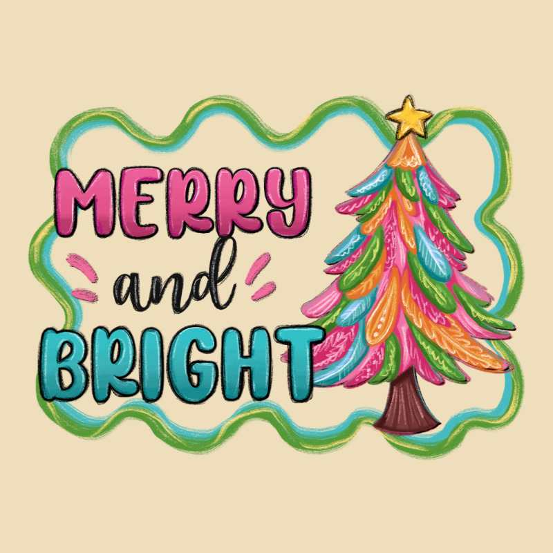 Merry And Bright Christmas Tree Premium Hoodie by MaliasSmallBusiness | Teevron