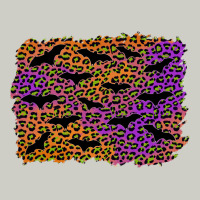 Halloween Leopard Bat Background Heavyweight Hoodie | Teevron