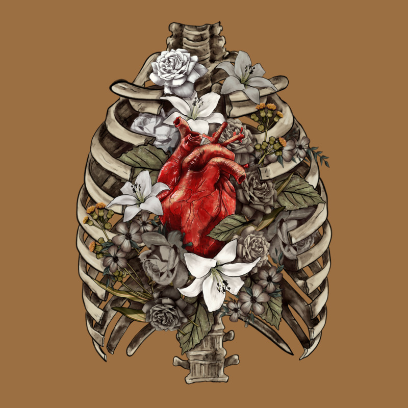 Skeleton Rib Cage Heart Vintage Tee by RanaPortraitStore | Teevron