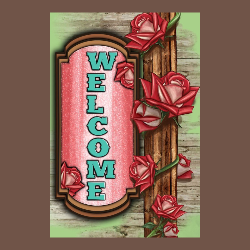 Western Red Roses Welcome Premium Sweatshirt by LillyAllenDesigns | Teevron