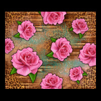 Western Pink Roses Premium Sweatshirt | Teevron