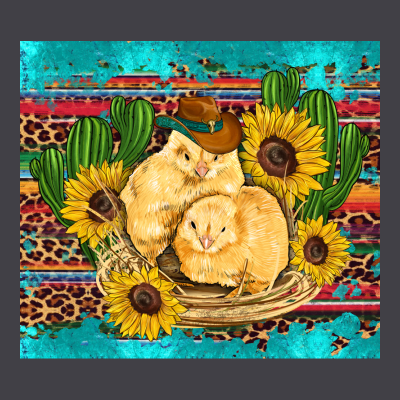 Western Chicks Coop Animals Sunflowers Cactus Serape Leopard Turquoise Heavyweight Hoodie by Artiststas | Teevron