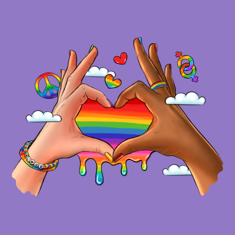 Lgbtq Pride Hands Urban Hoodie by LillyAllenDesigns | Teevron