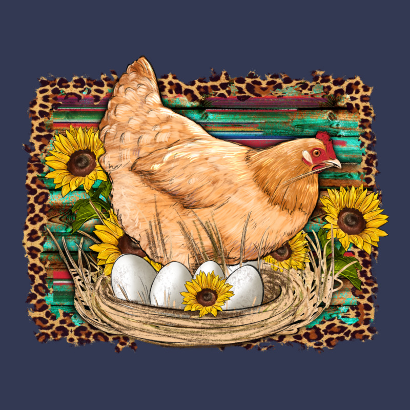 Western Farm Chicken Coop Animals Eggs Sunflowers Leopard Serape Woode Heavyweight Hoodie by Artiststas | Teevron