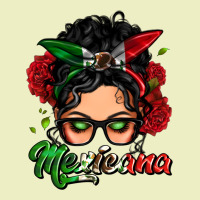 Mexicana Woman Messy Bun Urban Hoodie | Teevron