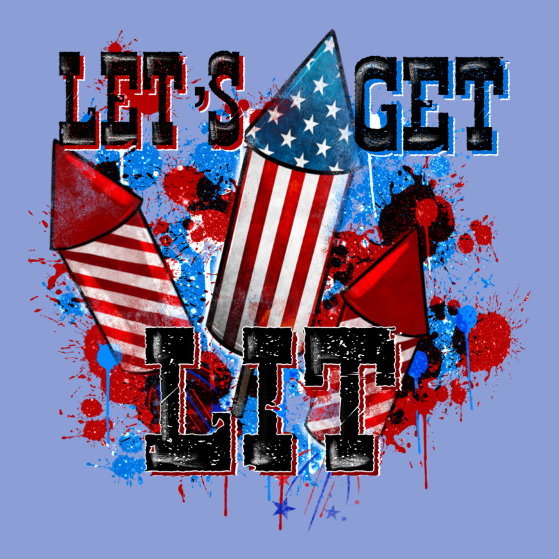 Let's Get Lit 4th Of July Long Sleeve Tee by CowGirlArtShop | Teevron