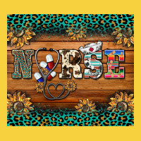 Western Nurse Glitter Leopard Sunflowers Premium Sweatshirt | Teevron