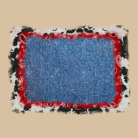 Cowhide Bandana Denim Background Heavyweight Hoodie | Teevron