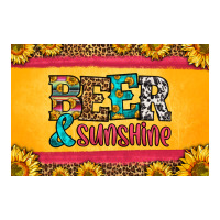 beer and sunshine skinny metal can holder | Teevron