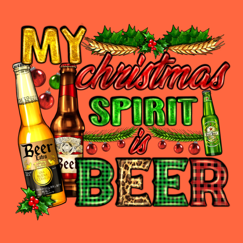 My Christmas Spirit Is Beer With Beer Bottles Premium Hoodie by AdoDesignShop | Teevron