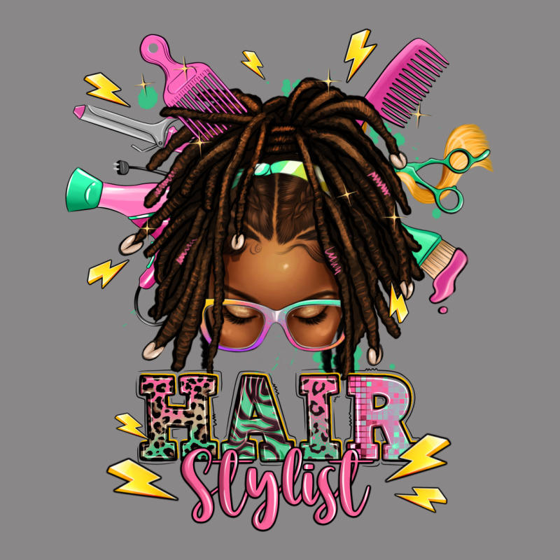 Afro Locs Hair Stylist Messy Bun Tbw Vintage Tee by texasbilliewilder | Teevron
