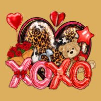 Xo Xo With Leopard And Cowhide Heart Premium Hoodie | Teevron