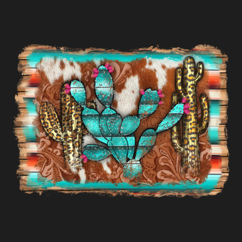 Cactus Cowhide Serape Heavyweight Hoodie by AdoDesignShop | Teevron