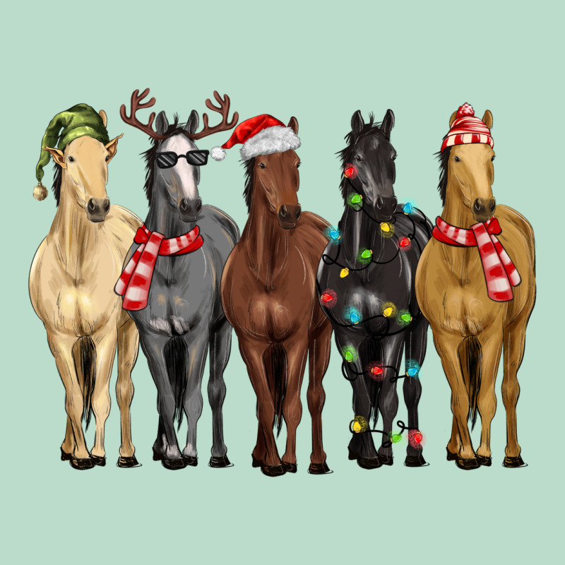 Horses With Christmas Premium Hoodie by MaliasSmallBusiness | Teevron