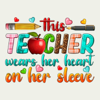 This Teacher Wears Her Heart On Her Sleeve Urban Heavy Tee | Teevron