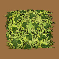 St Patrick's Day Shamrock Leopard Background Vintage Tee | Teevron