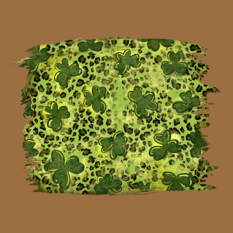 St Patrick's Day Shamrock Leopard Background Vintage Tee by RanaPortraitStore | Teevron