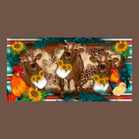 Western Cow Cockerel Chick  Serape Leopard Sunflowers License Plate Te Premium Sweatshirt | Teevron