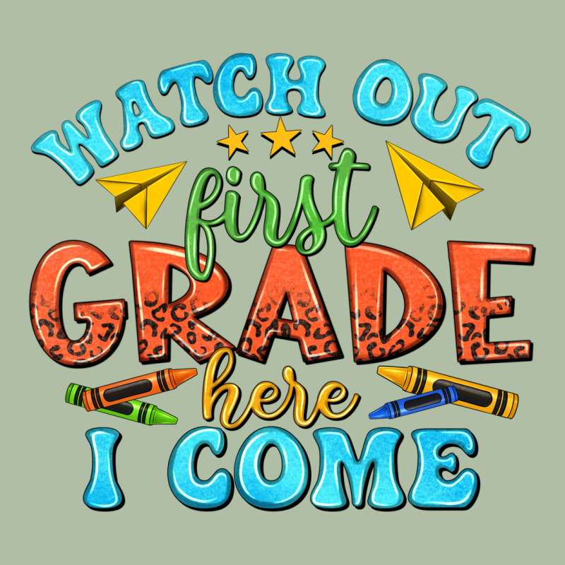 Watch Out First Grade Here I Come Urban Heavy Tee by texasbilliewilder | Teevron