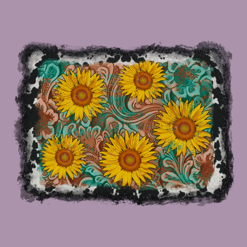 Leather Sunflower Background Heavyweight Hoodie by AdoDesignShop | Teevron