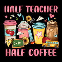 Half Teacher Half Coffee Zipper Hoodie | Teevron