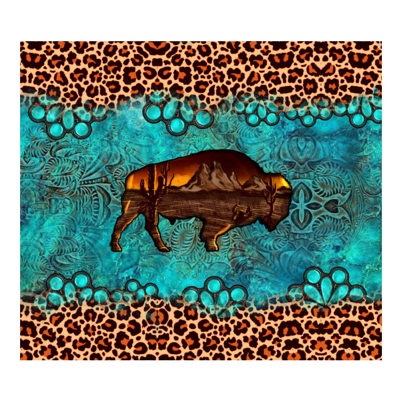 Bison Leopard Gemstone Heavyweight Hoodie by Artiststas | Teevron