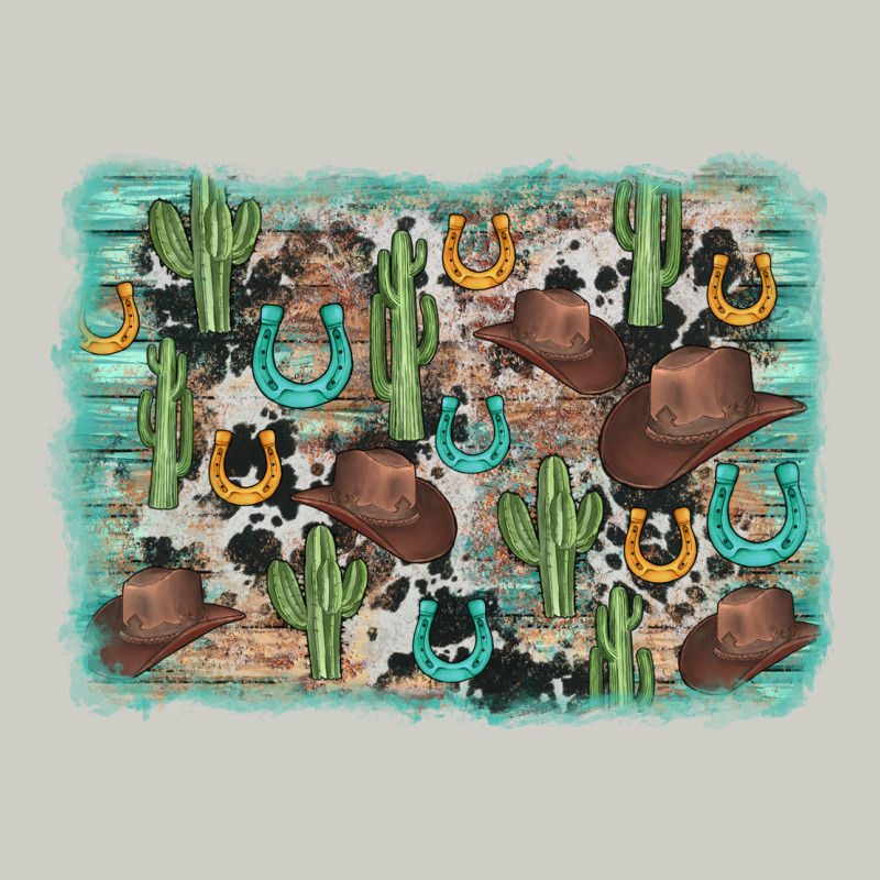 Cactus Cowboy Hat Background Heavyweight Hoodie by AdoDesignShop | Teevron