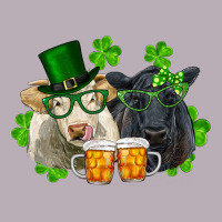 St. Patrick's Day Charolais And Black Angus Cows Vintage Tee | Teevron