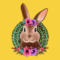 Western Leopard And Flowers Easter Bunny Premium Sweatshirt | Teevron