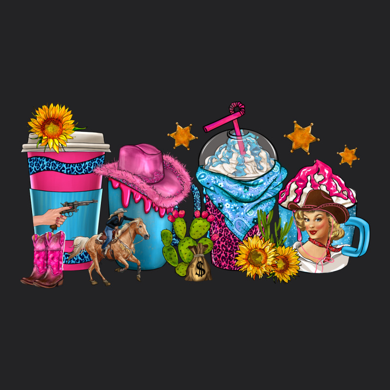 Cowgirl Coffee Cups Vintage Tee by texasbilliewilder | Teevron