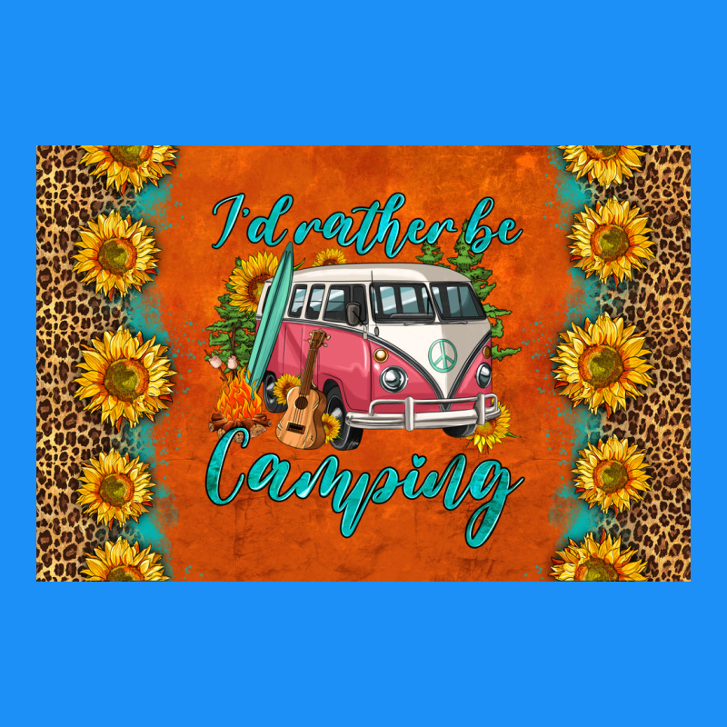 I'd Rather Be Camping Skinny Metal Can Holder Classic Tee by HRA Design Shop | Teevron