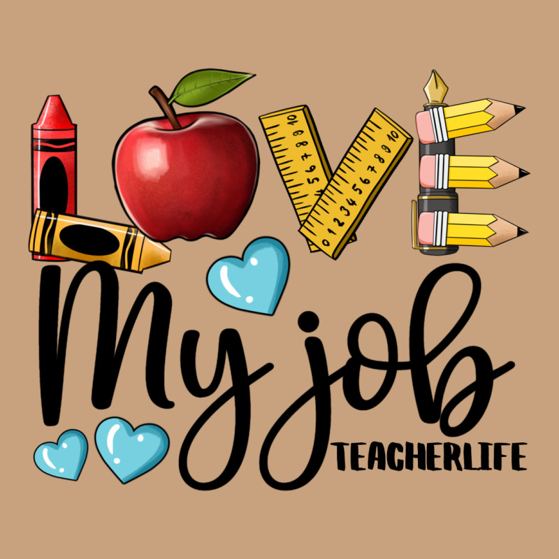 Love My Job Teacher Life Vintage Tee by BarkalooDesign | Teevron