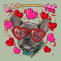 Valentine's Day French Bulldog Puppy Urban Heavy Tee | Teevron