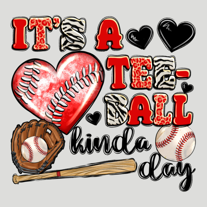 It's A Tee Ball Kinda Day Zipper Hoodie by JahusDesignShop | Teevron