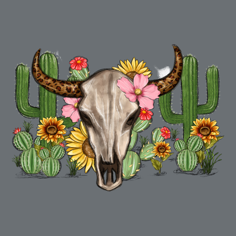 Bull Skull With Cactus Premium Hoodie by MaliasSmallBusiness | Teevron