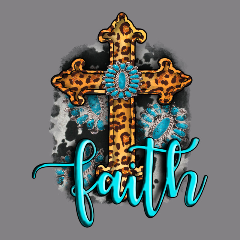 Faith Western Turquoise Heavyweight Hoodie by AdoDesignShop | Teevron