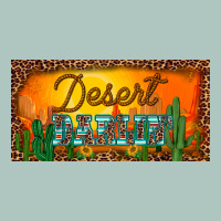 Western Desert Darlin Sunset Cactus Leopard Serape   License Plate Tem Premium Sweatshirt | Teevron