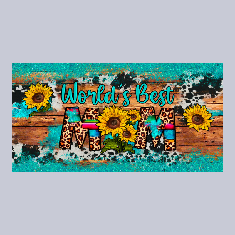World's Best Mom Sunflower License Plate Heavyweight Hoodie by Artiststas | Teevron