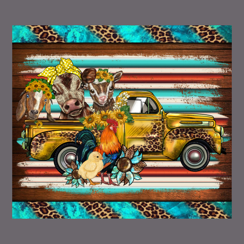 Western Truck Farm Animals Serape Leopard Turquoise's Premium Sweatshirt by BarkalooDesign | Teevron