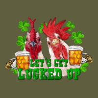 St. Patrick's Day Roosters Let's Get Lucked Up Vintage Tee | Teevron