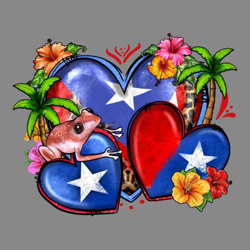 Puerto Rico Hearts Vintage Tee by Zillion Design Studio | Teevron