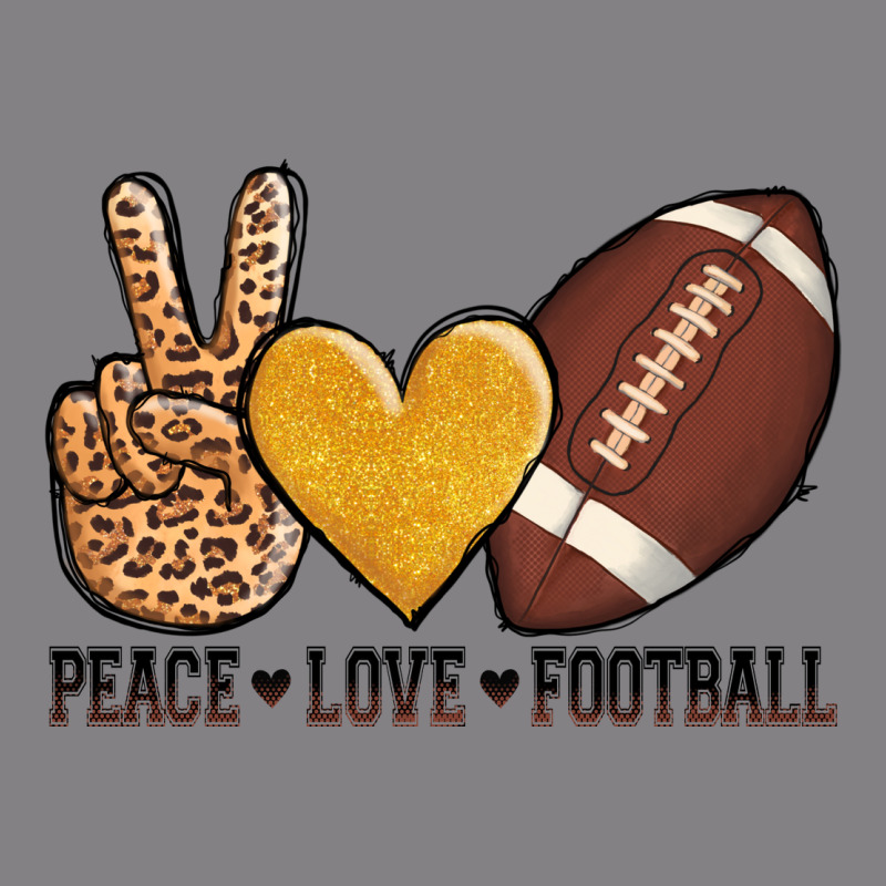 Peace Love Football Heavyweight Hoodie by AdoDesignShop | Teevron