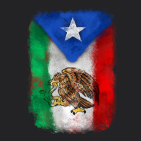 Mexico And Puerto Rico Flag Vintage Tee | Teevron