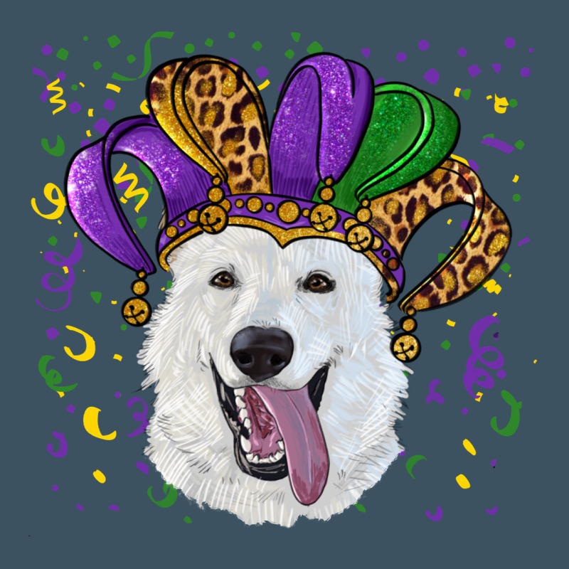 Mardi Gras Hat  White Shepherd Urban Heavy Tee by RanaPortraitStore | Teevron